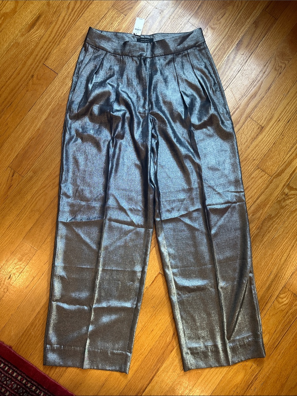 Banana Republic Shimmering Silver Dress Pants